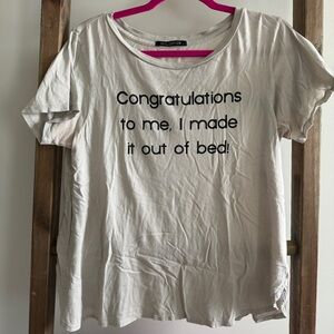 Wildfox Slight Flare-out Congratulations T-Shirt